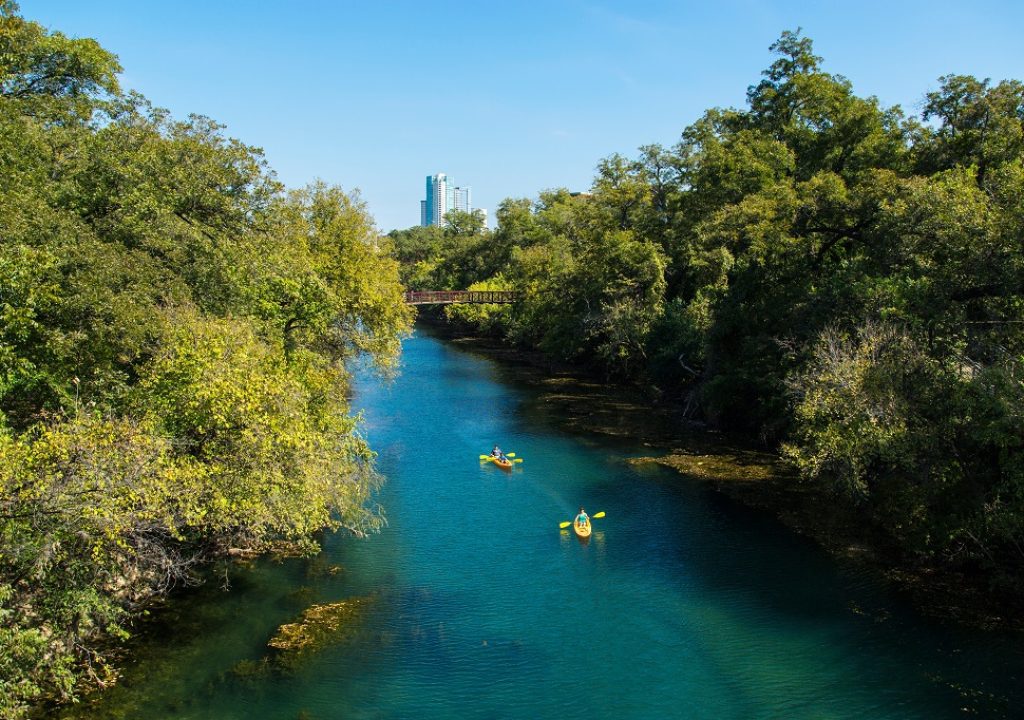 Kayaking Lady Bird Lake Austin